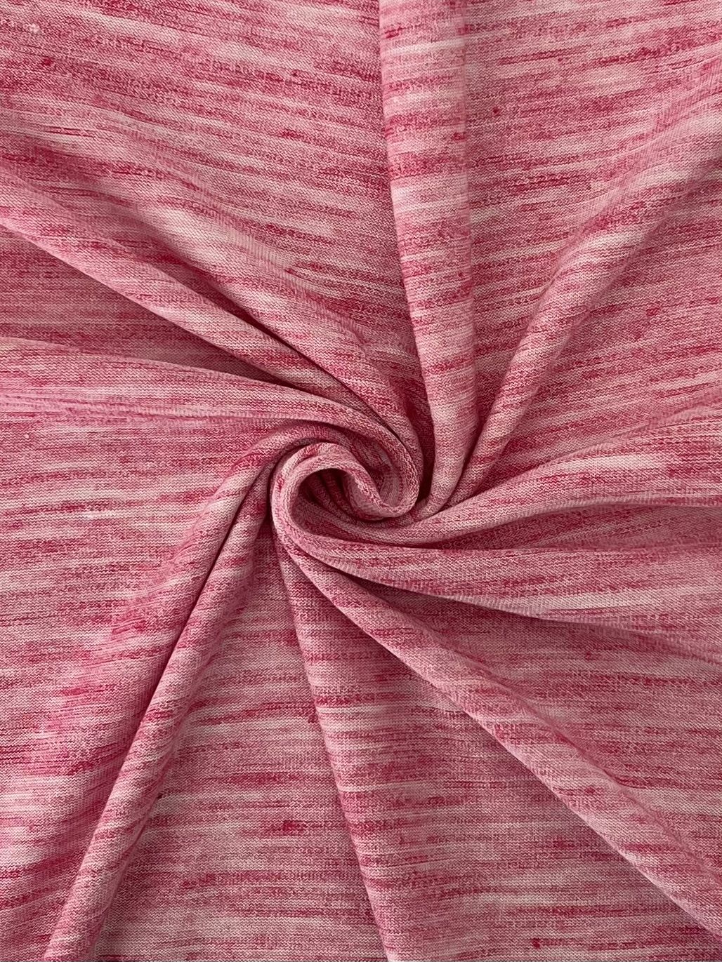 15131 FUSCHIA JERSEY KNITS RED SLUB/NEPS SPACE DYE