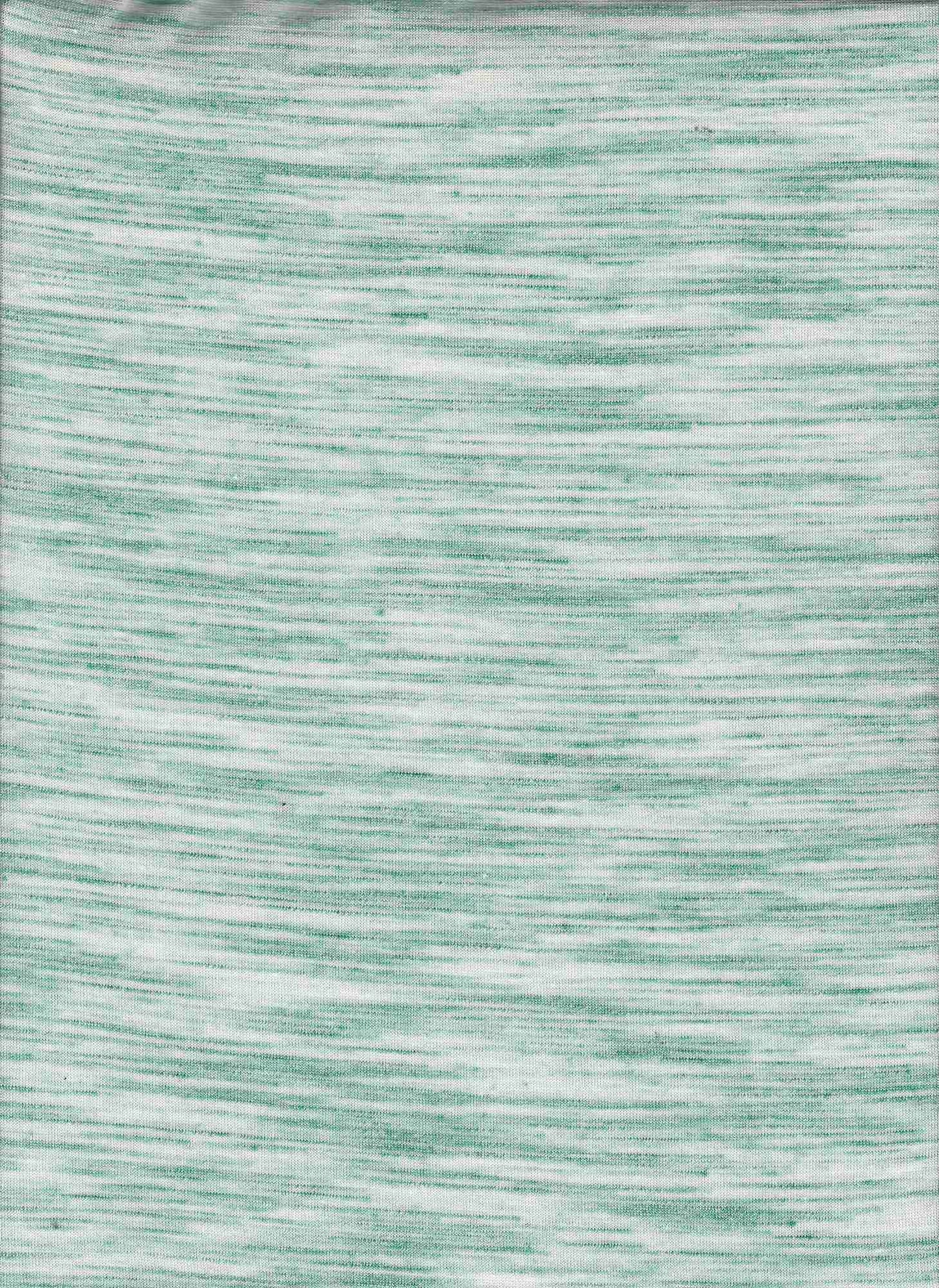 15131 EMERALD GREEN JERSEY KNITS SLUB/NEPS SPACE DYE