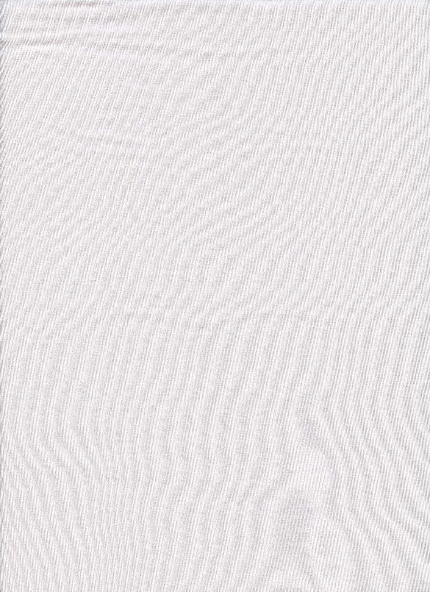 18319-190 WHITE* ATHLETIC JERSEY KNITS RAYON SPANDEX SOLIDS TOP SELLERS