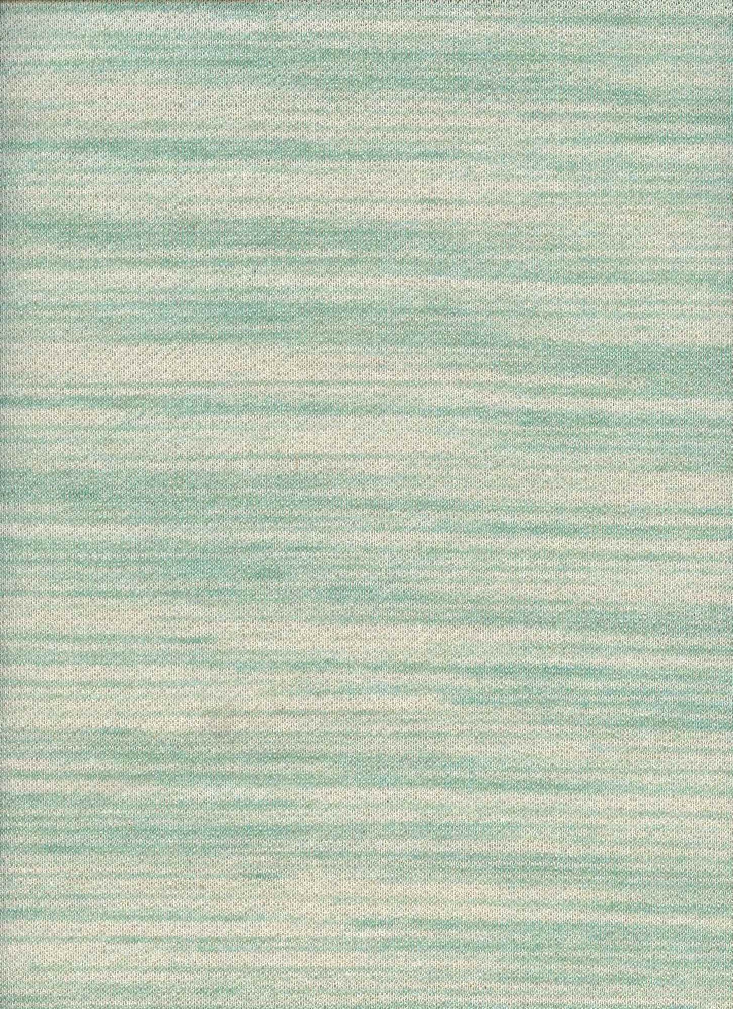 13991 TEAL WHITE FRENCH TERRY KNITS STRIPES