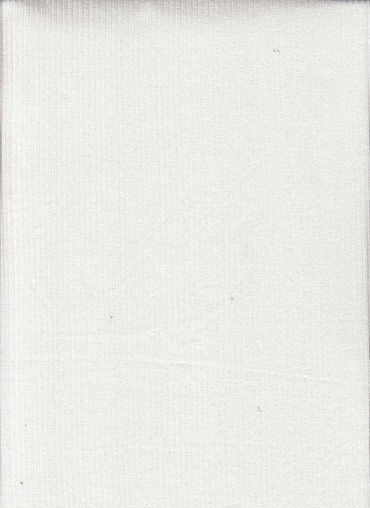 12123 IVORY KNITS OFFWHITE/IVORY RAYON SPANDEX RIBS SOLIDS
