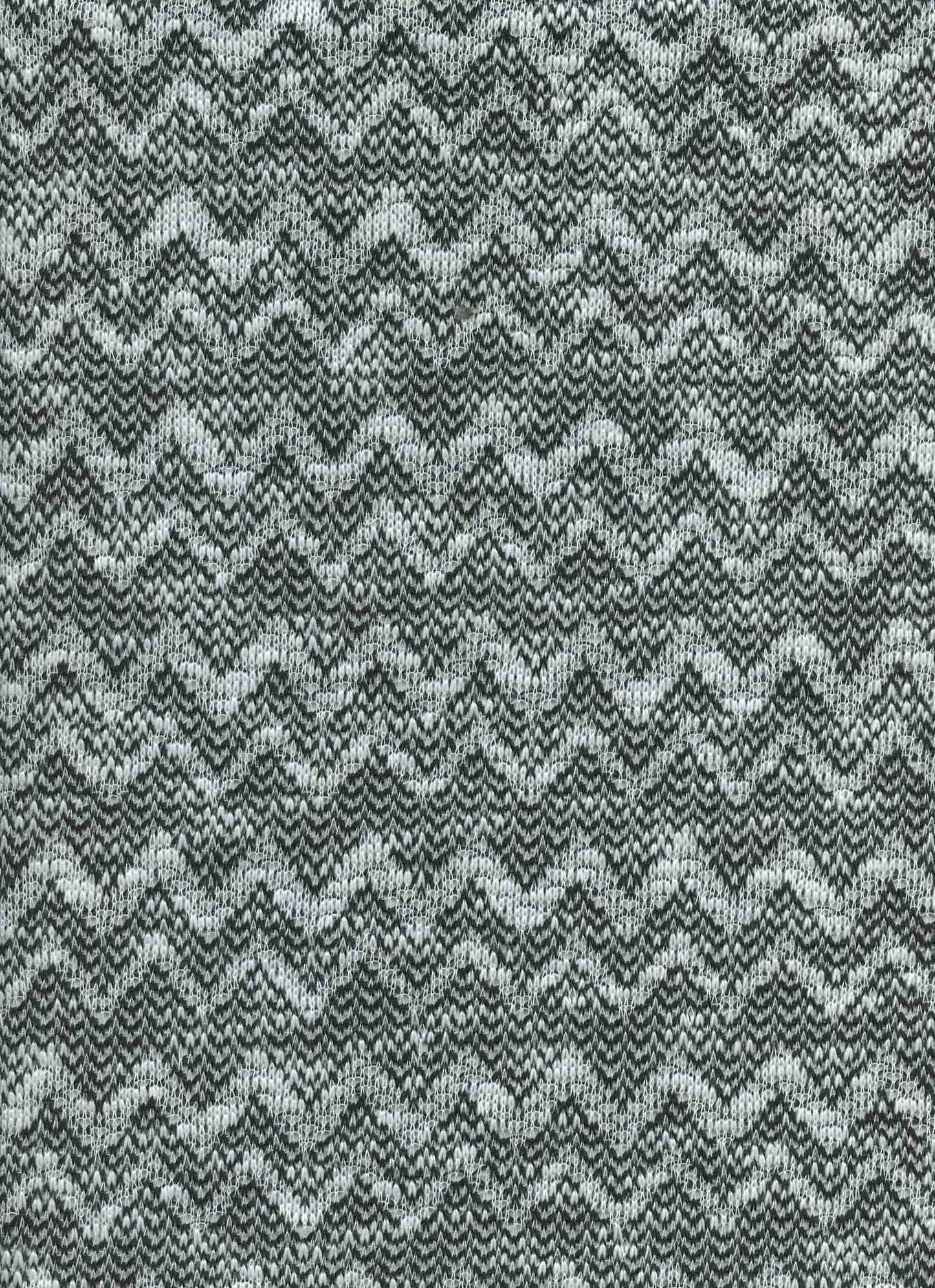 17061 BLACK / WHITE BLACK FRENCH TERRY JACQUARD/NOVELTY KNITS PRINTS SLUB/NEPS
