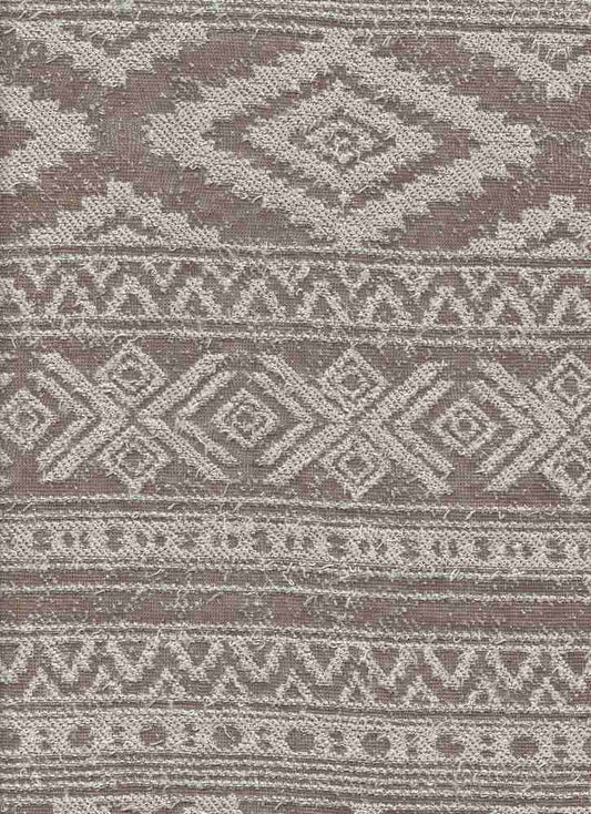 18280 WARM TAUPE/WHITE BROWN FRENCH TERRY JACQUARD/NOVELTY KNITS
