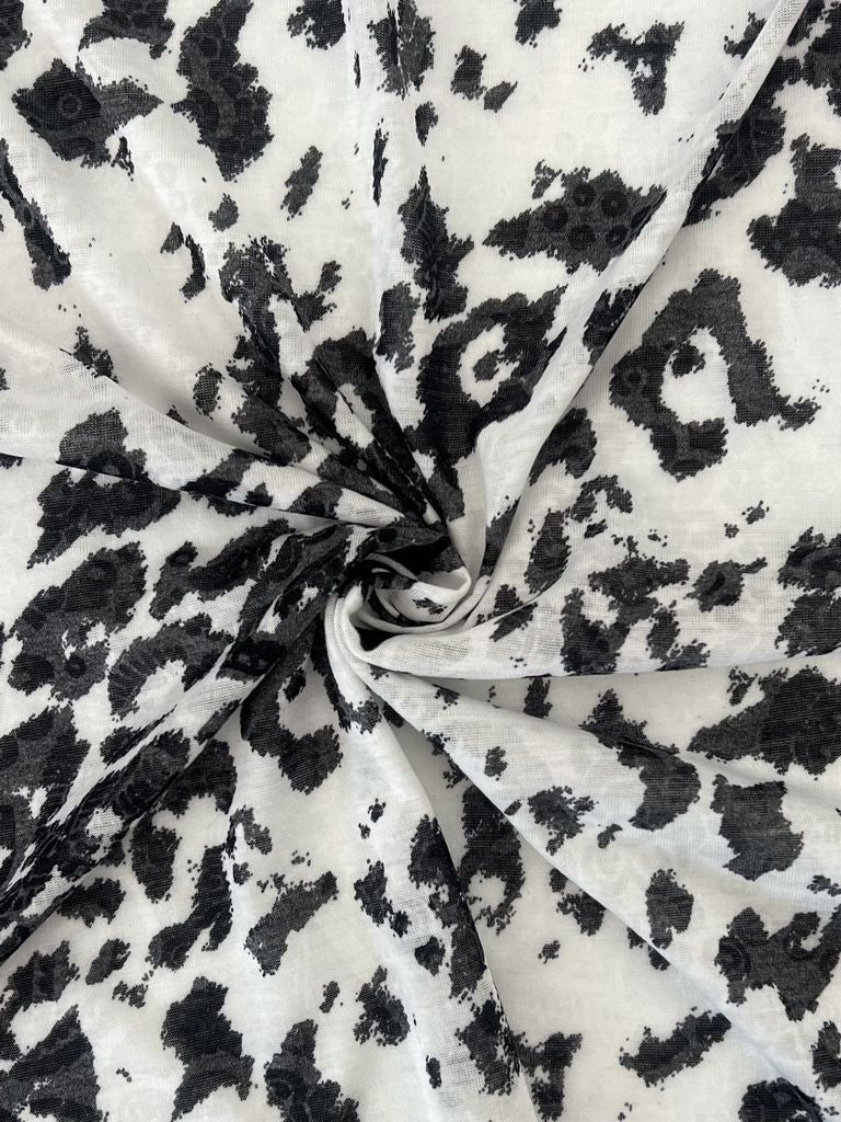 BURNOUT CHEETAH BLACK KNITS