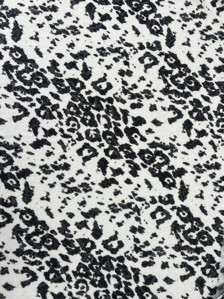 BURNOUT CHEETAH BLACK KNITS