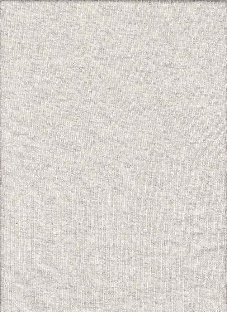 12123 MELANGE OATMEAL KNITS OFFWHITE/IVORY RAYON SPANDEX RIBS SOLIDS