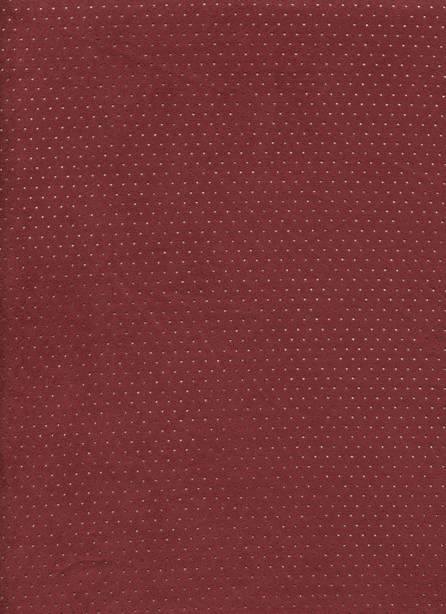 18292 CAYENNE KNITS MICROSUEDE PERFORATED RED SOLIDS