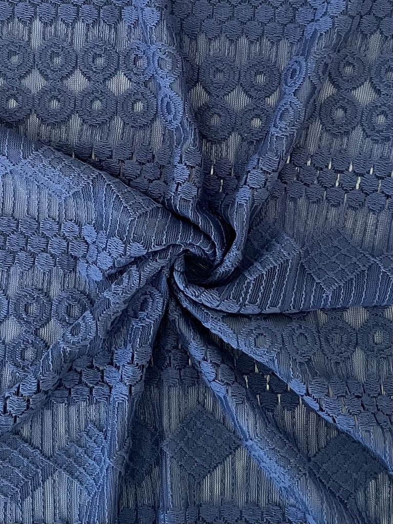 15108 NAVY NEW BLUE NON STRETCH LACE