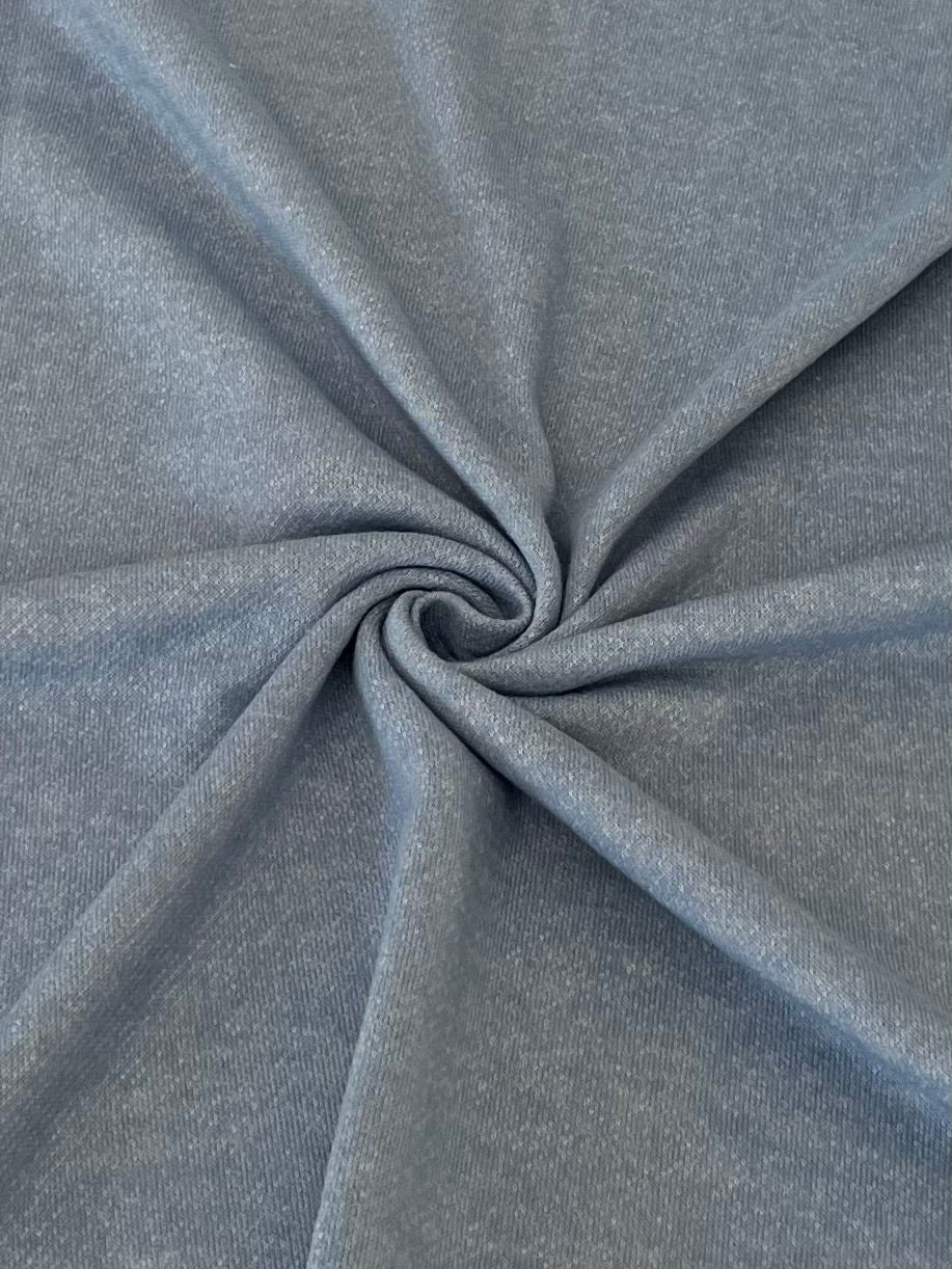 15164 CHAMBRAY BLUE FRENCH TERRY KNITS SOLIDS