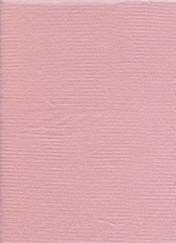 12121 ROSE PINK "CRINKLE CRUSH PLEATED" KNITS PINK RAYON SPANDEX RIBS SOLIDS