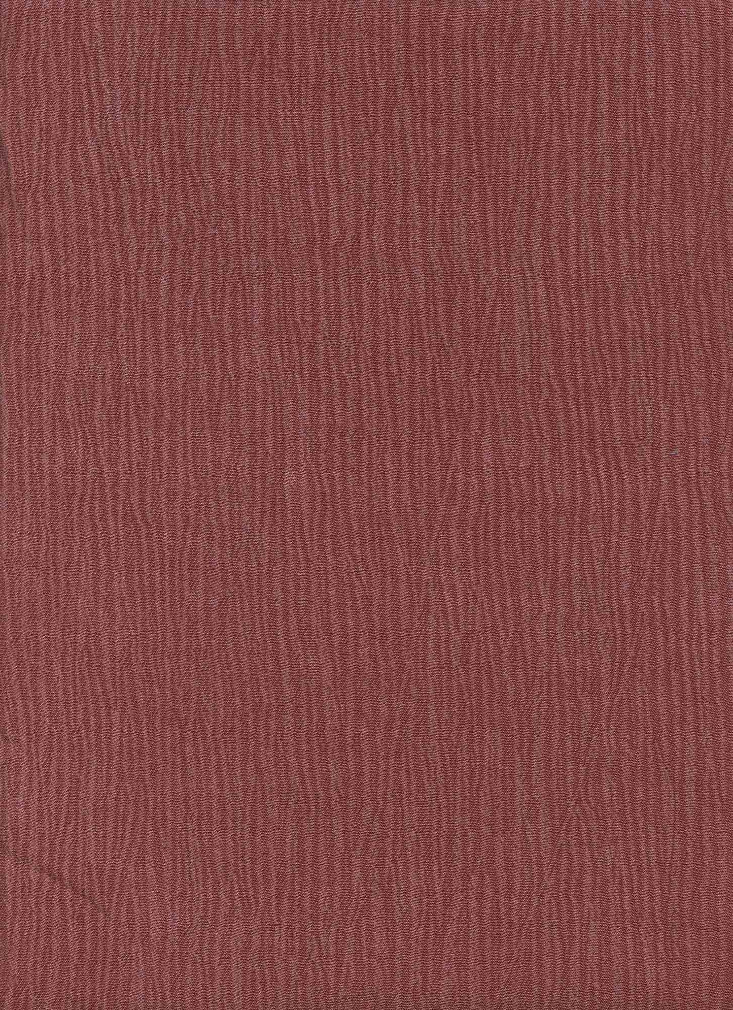18354 RUST BROWN CREPE CRINKLE SOLIDS TEXTURED WOVEN