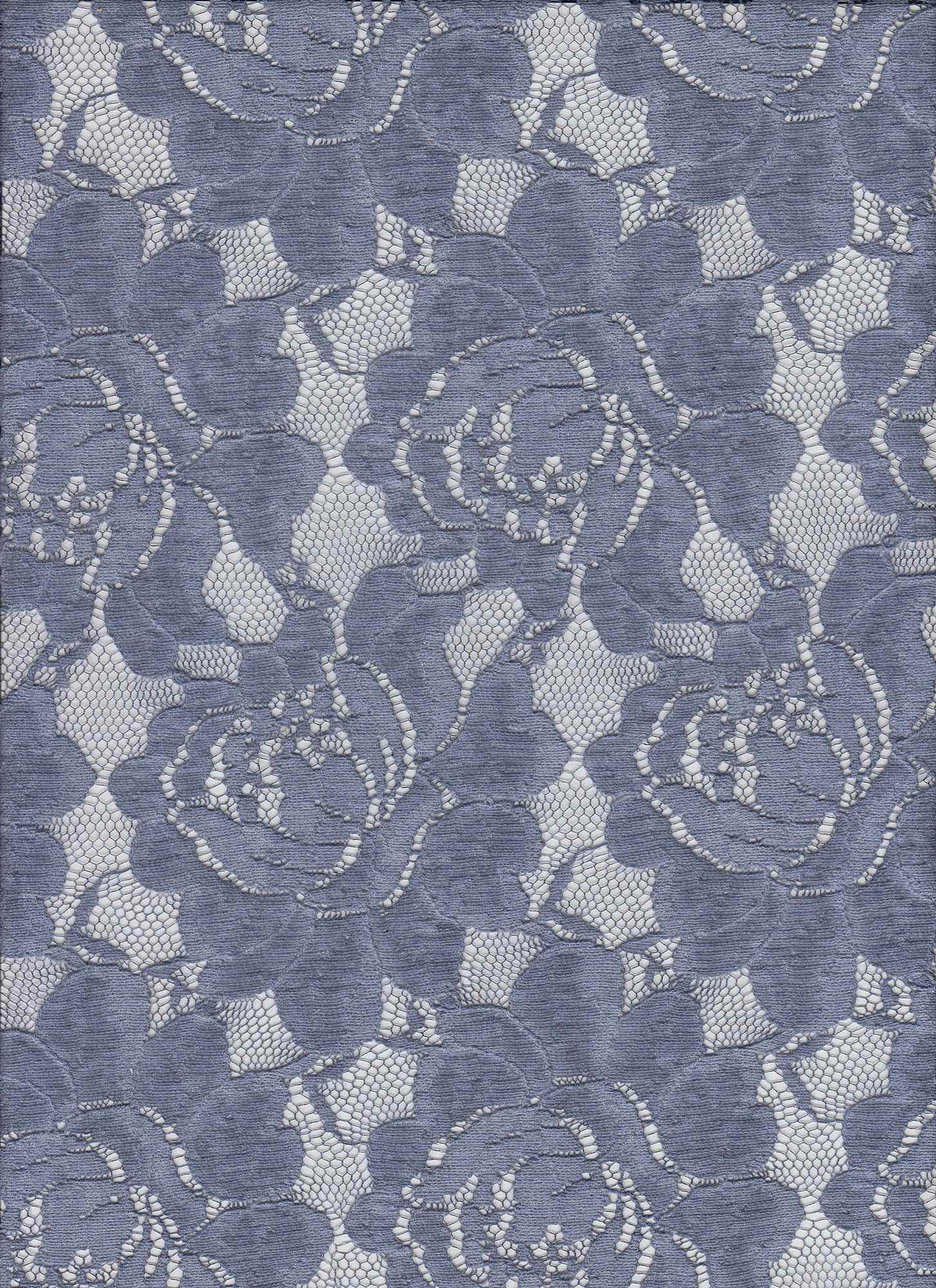 X20010 DENIM BLUE BLUE NON STRETCH LACE