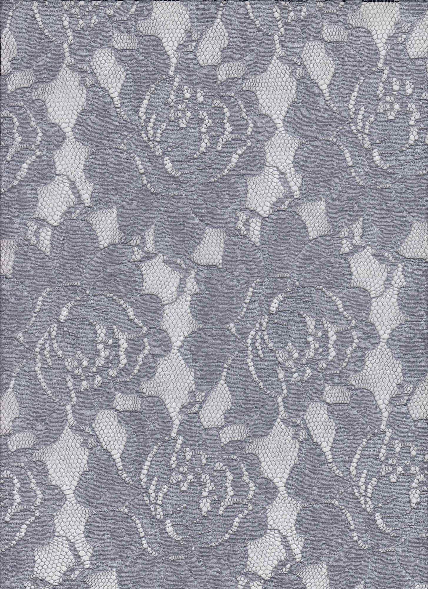 X20010 CHARCOAL GREY GREY NON STRETCH LACE