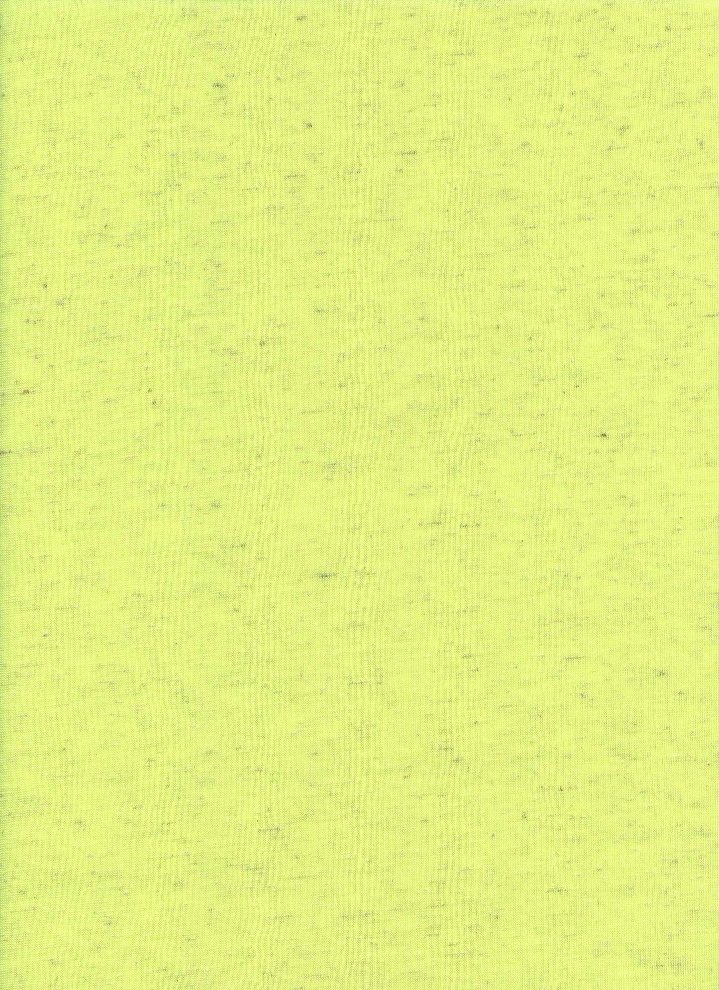 PJSY MELANGE NEON YELLOW JERSEY KNITS LINEN SLUB/NEPS YELLOW