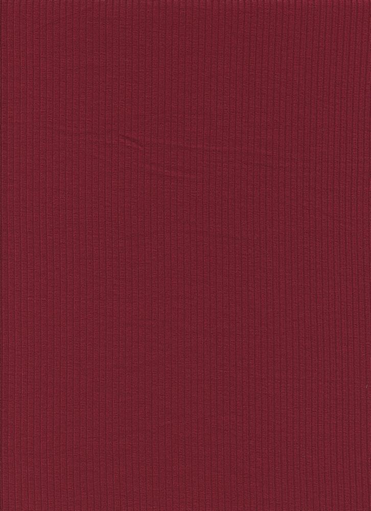 12123 CABERNET KNITS RAYON SPANDEX RED RIBS SOLIDS