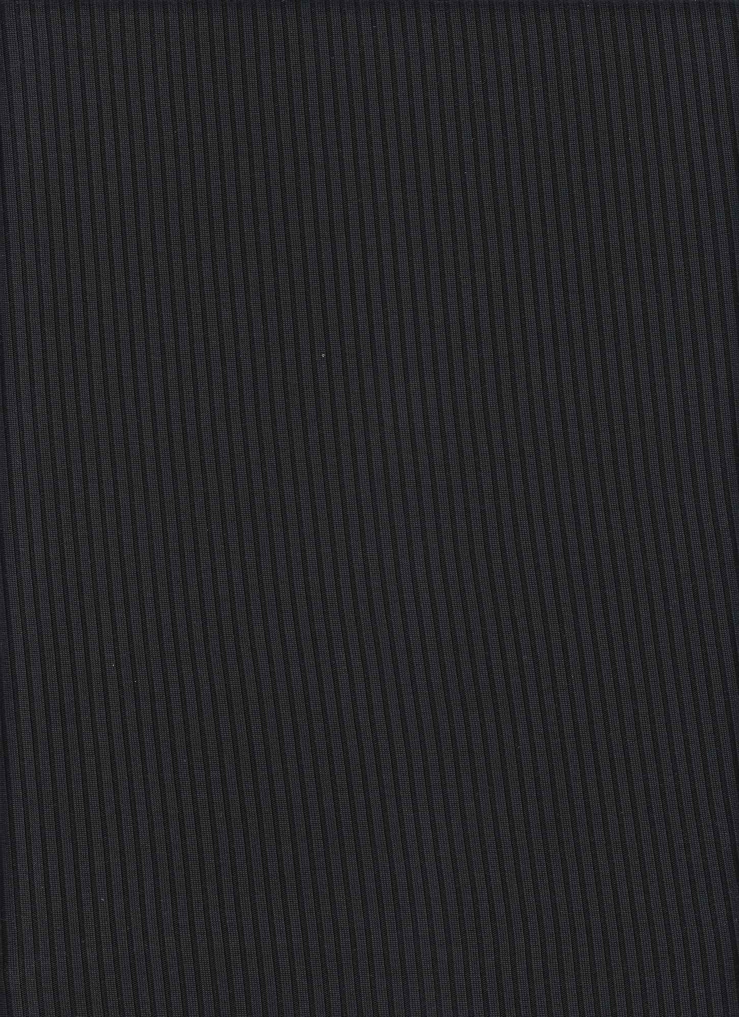 18366 DEEP BLACK BLACK CUPRO KNITS RIBS SOLIDS