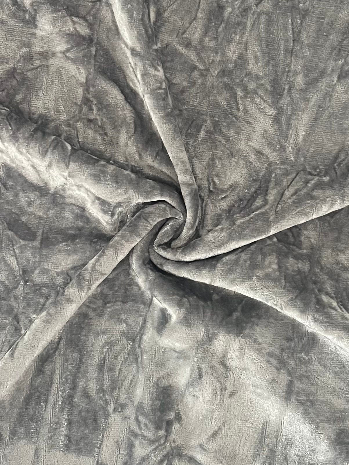 18384 SILVER COZY/BRUSH CRINKLE CRUSH PLEATED GREY JACQUARD/NOVELTY KNITS SOLIDS VELOURS