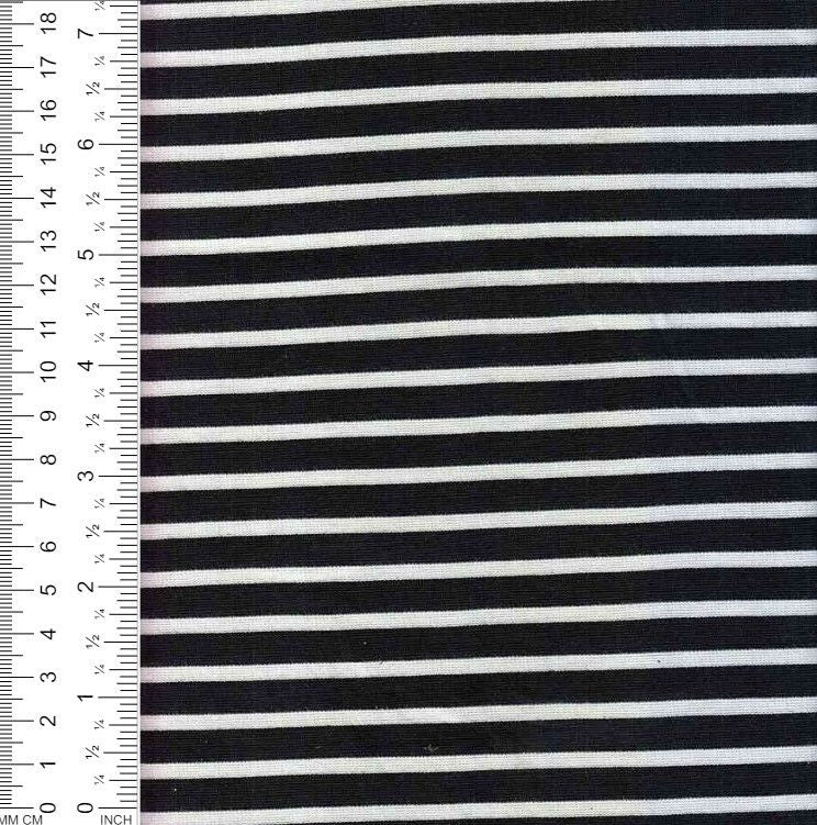 13999 STRIPE BLACK/IVORY BLACK KNITS PONTI/OTTOMAN STRIPES