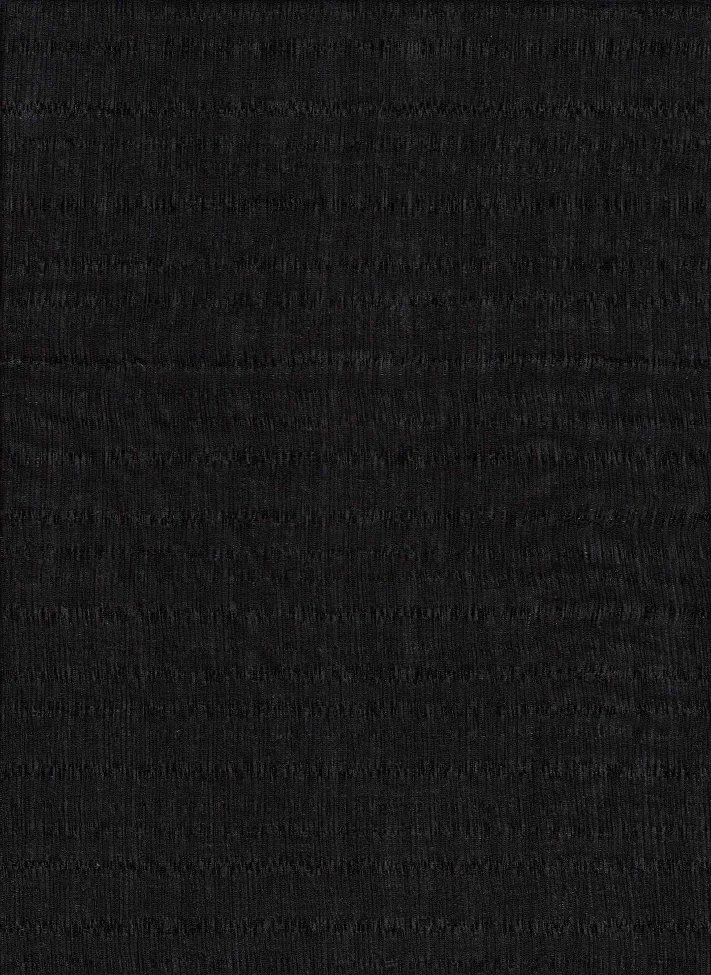 19417 BLACK BLACK CRINKLE SOLIDS TEXTURED WOVEN