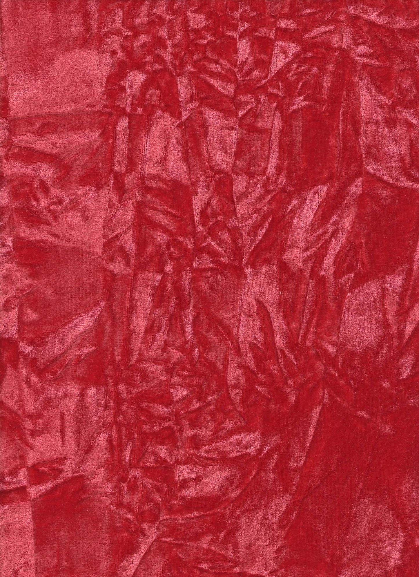 18384 REALLY RED COZY/BRUSH CRINKLE CRUSH PLEATED JACQUARD/NOVELTY KNITS RED SOLIDS VELOURS