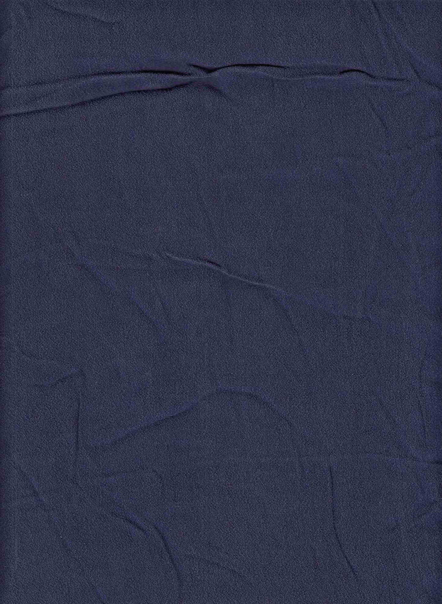 19435 NAVY BLUE CREPE SOLIDS TEXTURED WOVEN