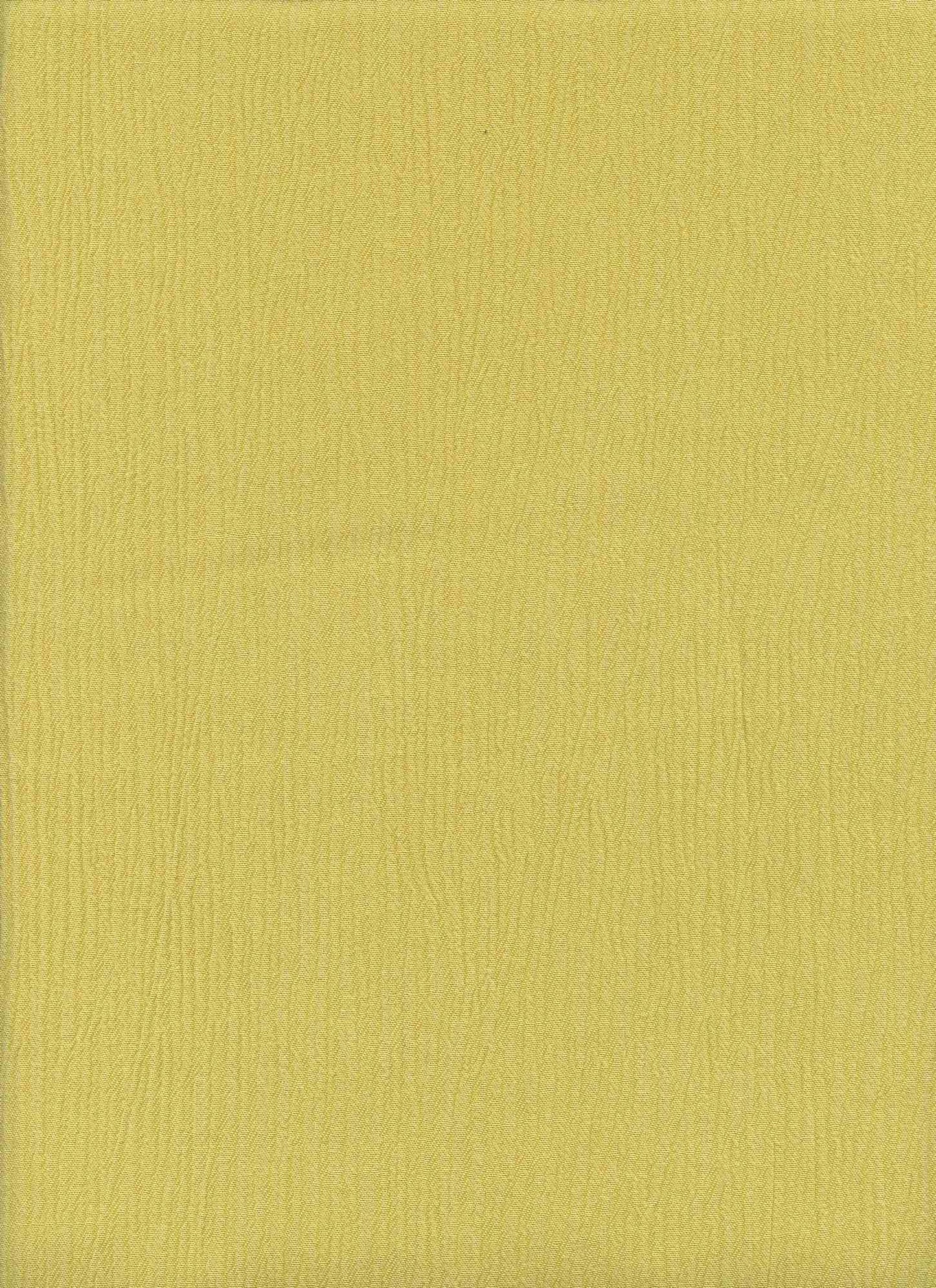 18354 BANANA CREPE CRINKLE SOLIDS TEXTURED WOVEN YELLOW