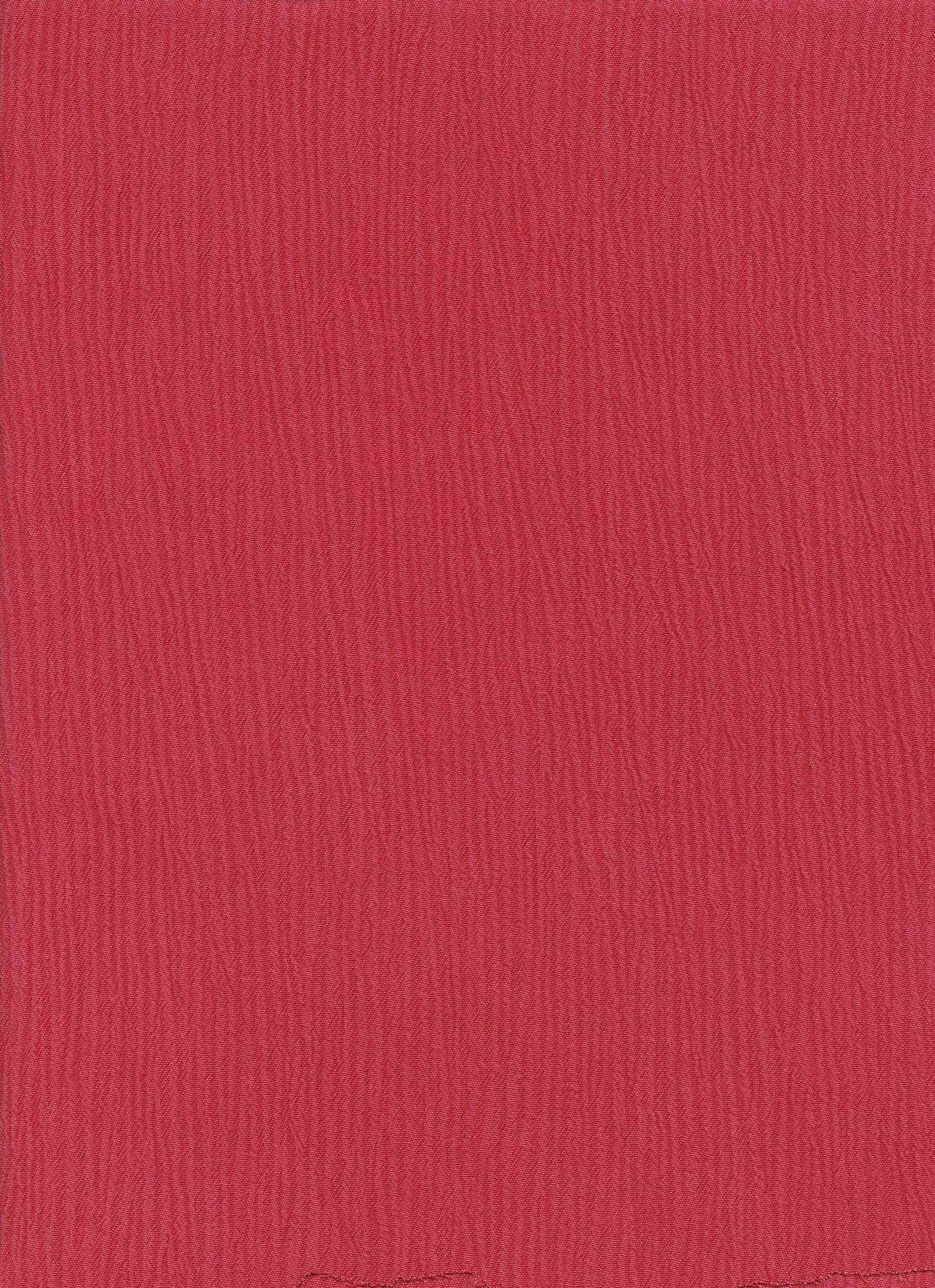 18354 RED CREPE CRINKLE RED SOLIDS TEXTURED WOVEN
