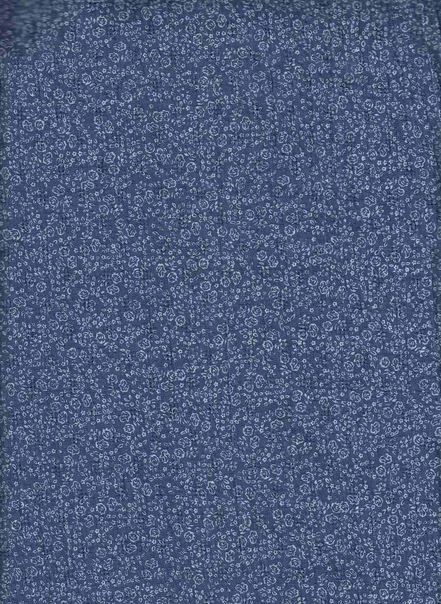 19446 DENIM BLUE PRINTS TEXTURED WOVEN