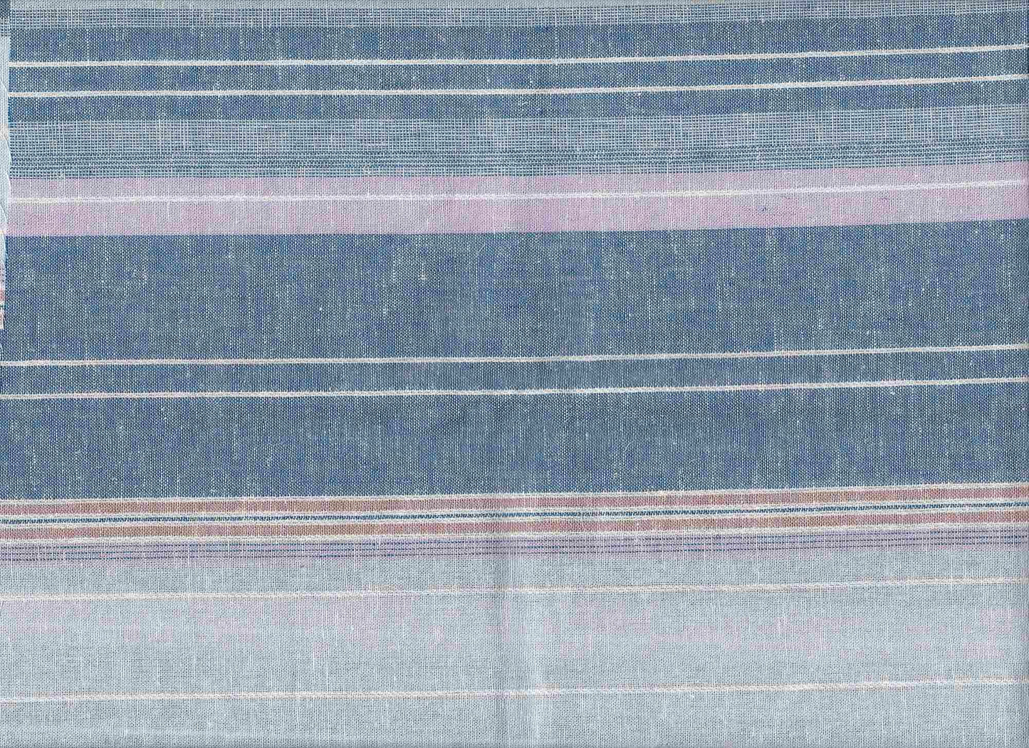 19464 STRIPE CHAMBRAY/DENIM BLUE LINEN PRINTS STRIPES WOVEN
