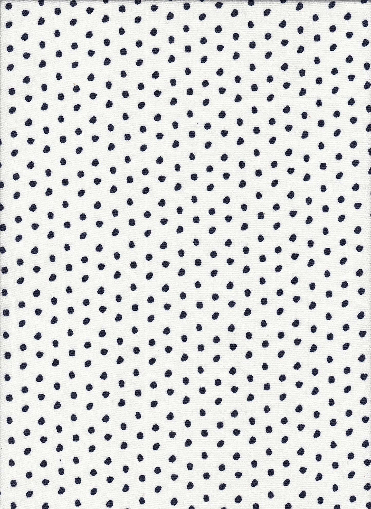 PDOT 10011-A WHITE/NAVY CHALLIS OFFWHITE/IVORY PRINTS WOVEN