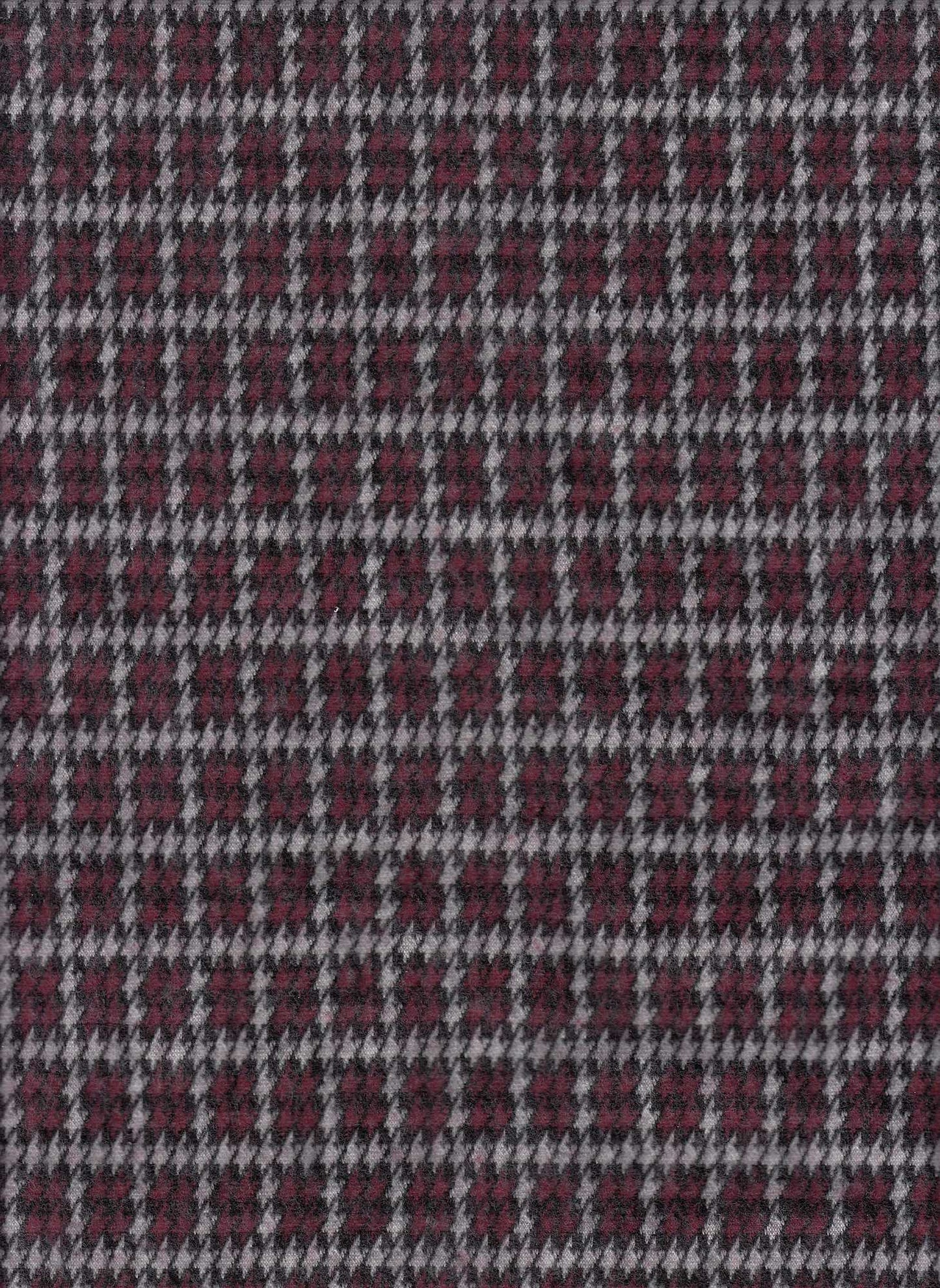 19490 ELDERBERRY COZY/BRUSH DOUBLE KNITS PLAID PRINTS RED
