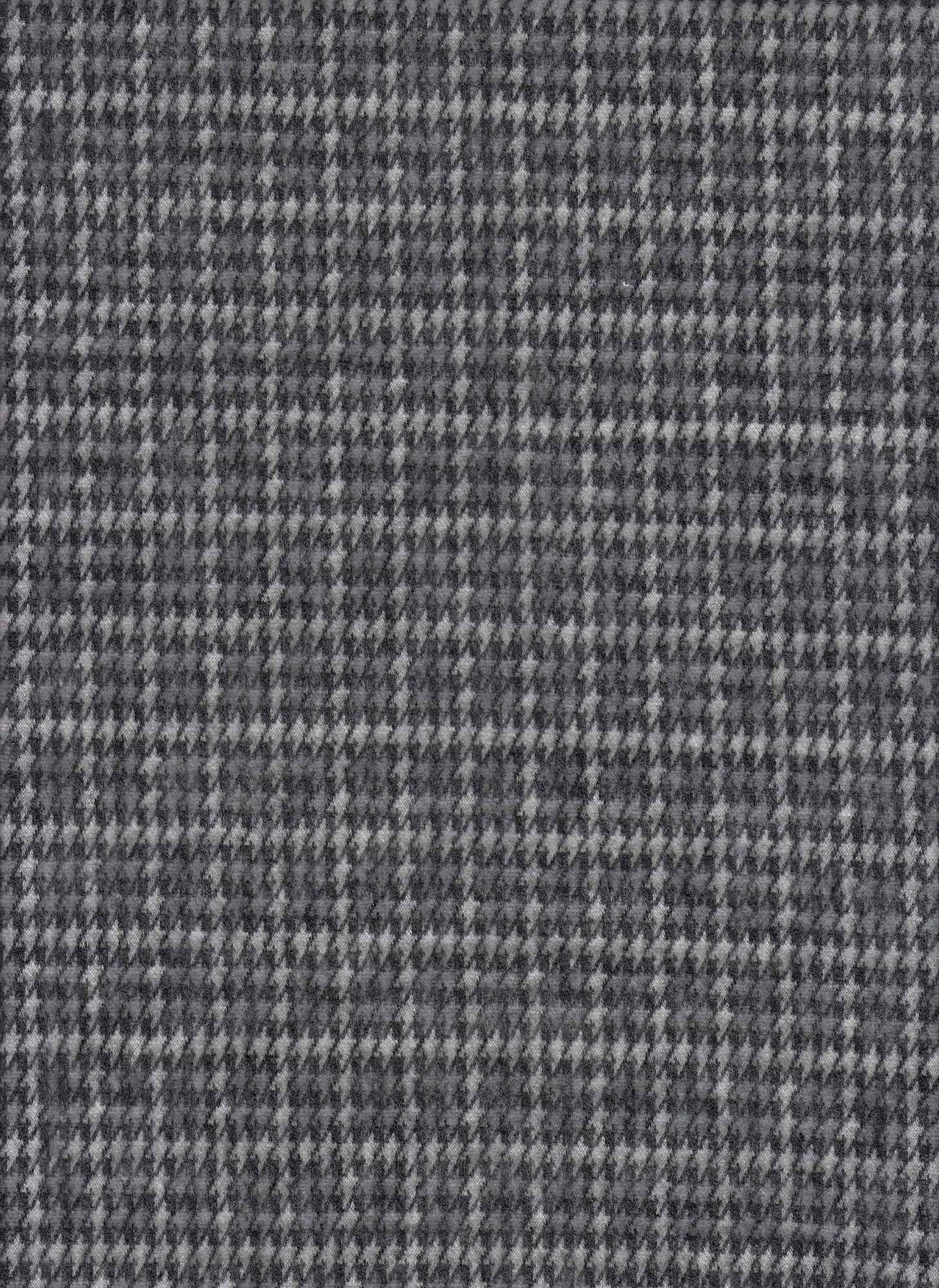 19490 GRAPHITE COZY/BRUSH DOUBLE KNITS GREY PLAID PRINTS