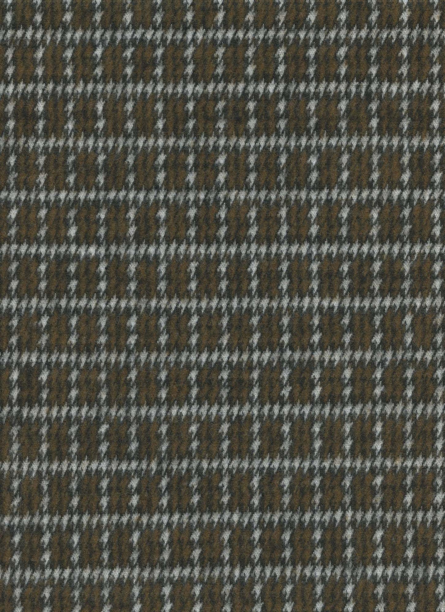 19490 COPPER BROWN COZY/BRUSH DOUBLE KNITS PLAID PRINTS