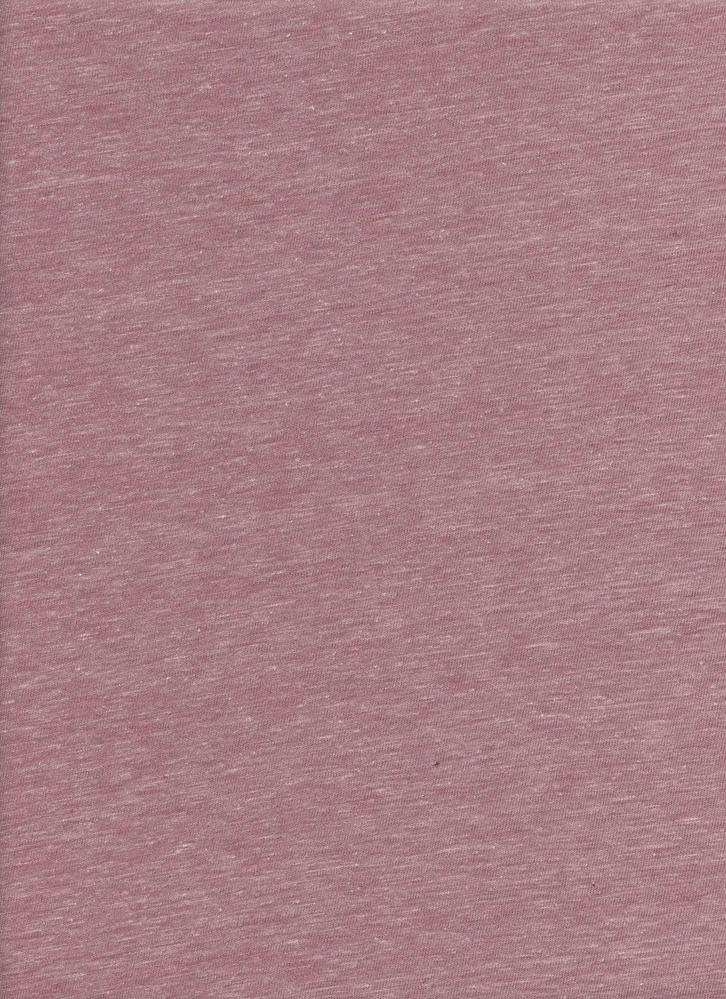 D1329 ROSE JERSEY KNITS RED SLUB/NEPS