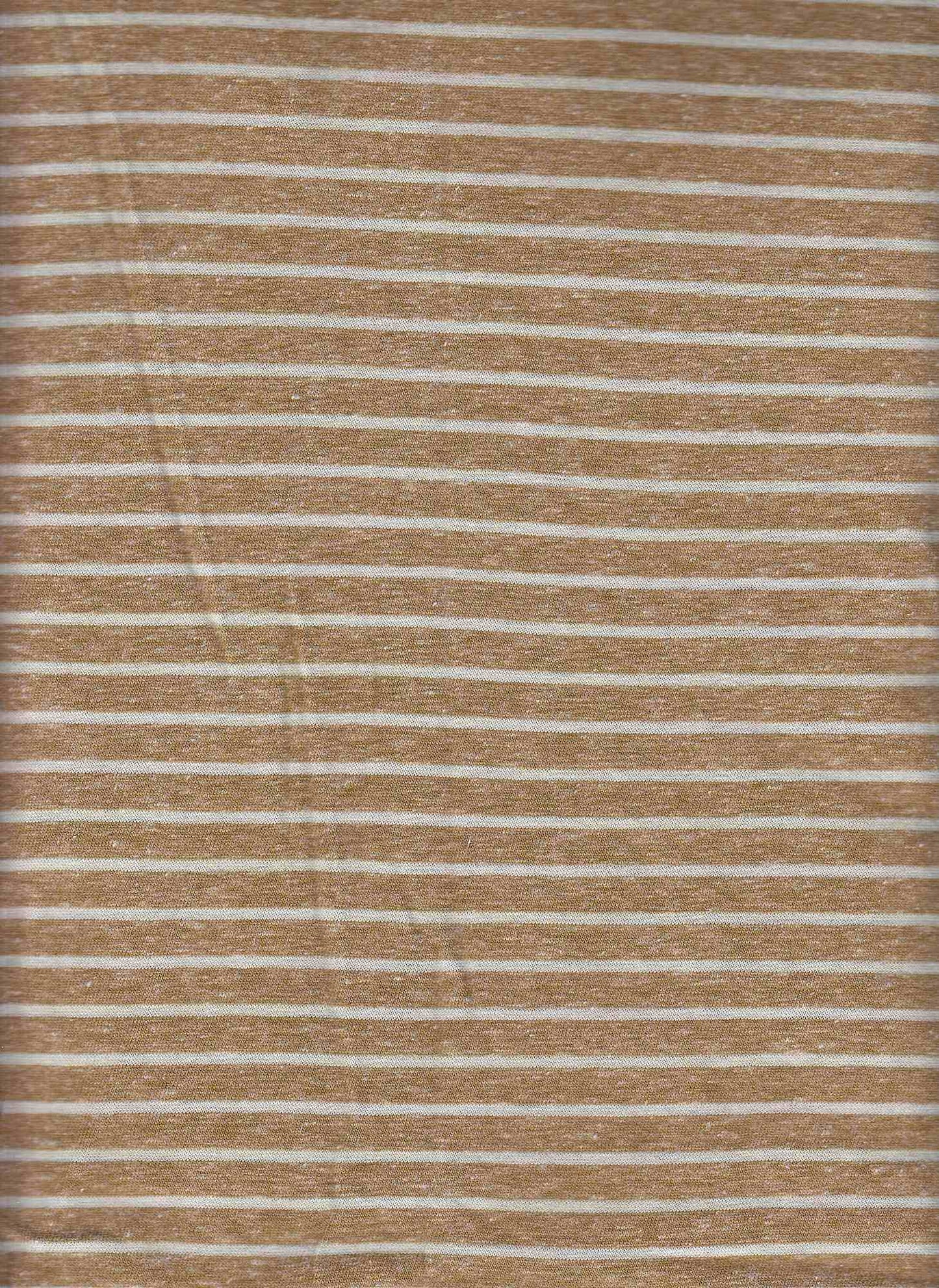 TRIBLEND STRIPE DARK MUSTARD KNITS SLUB/NEPS STRIPES