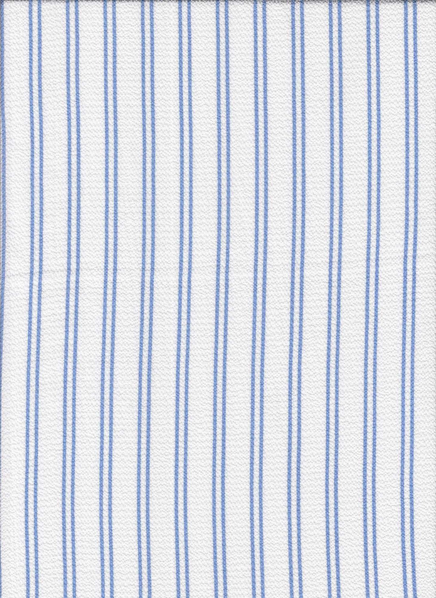 PSTR 10060 WHITE/LT. BLUE BLUE CREPE PRINTS STRIPES WOVEN