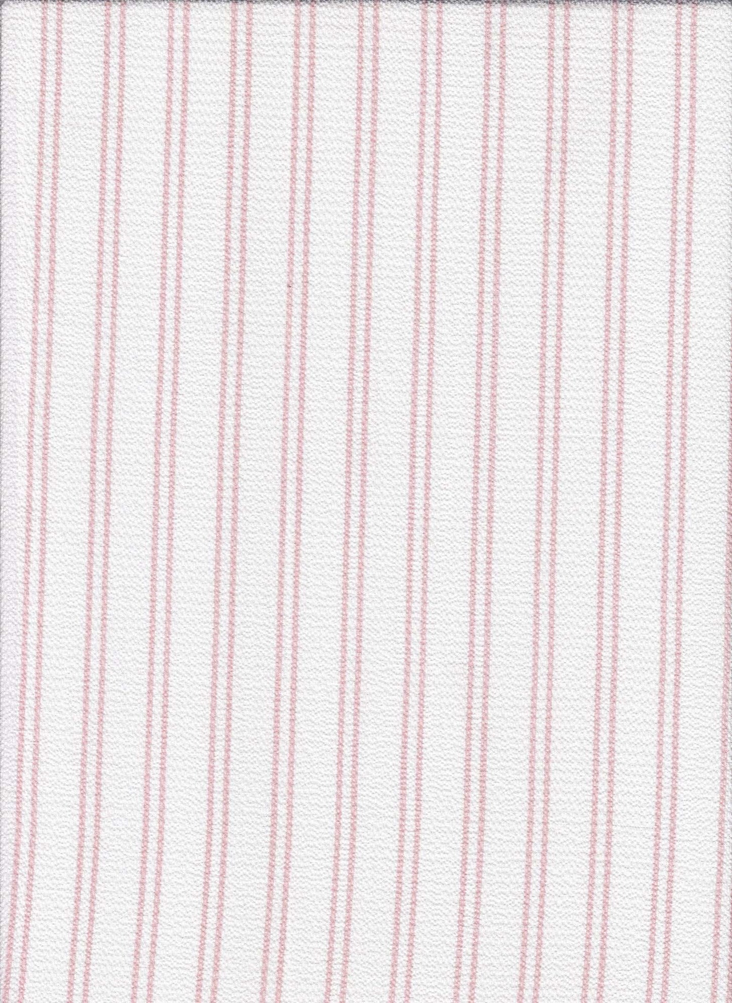PSTR 10060 WHITE/PINK CREPE PINK PRINTS STRIPES WOVEN