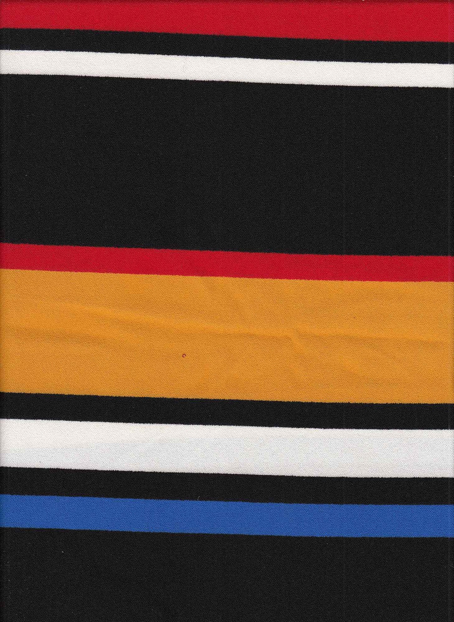PSTR 10041 BLACK/RED/YELLOW KNITS RED STRIPES TECHNO/CREPE/SCUBA