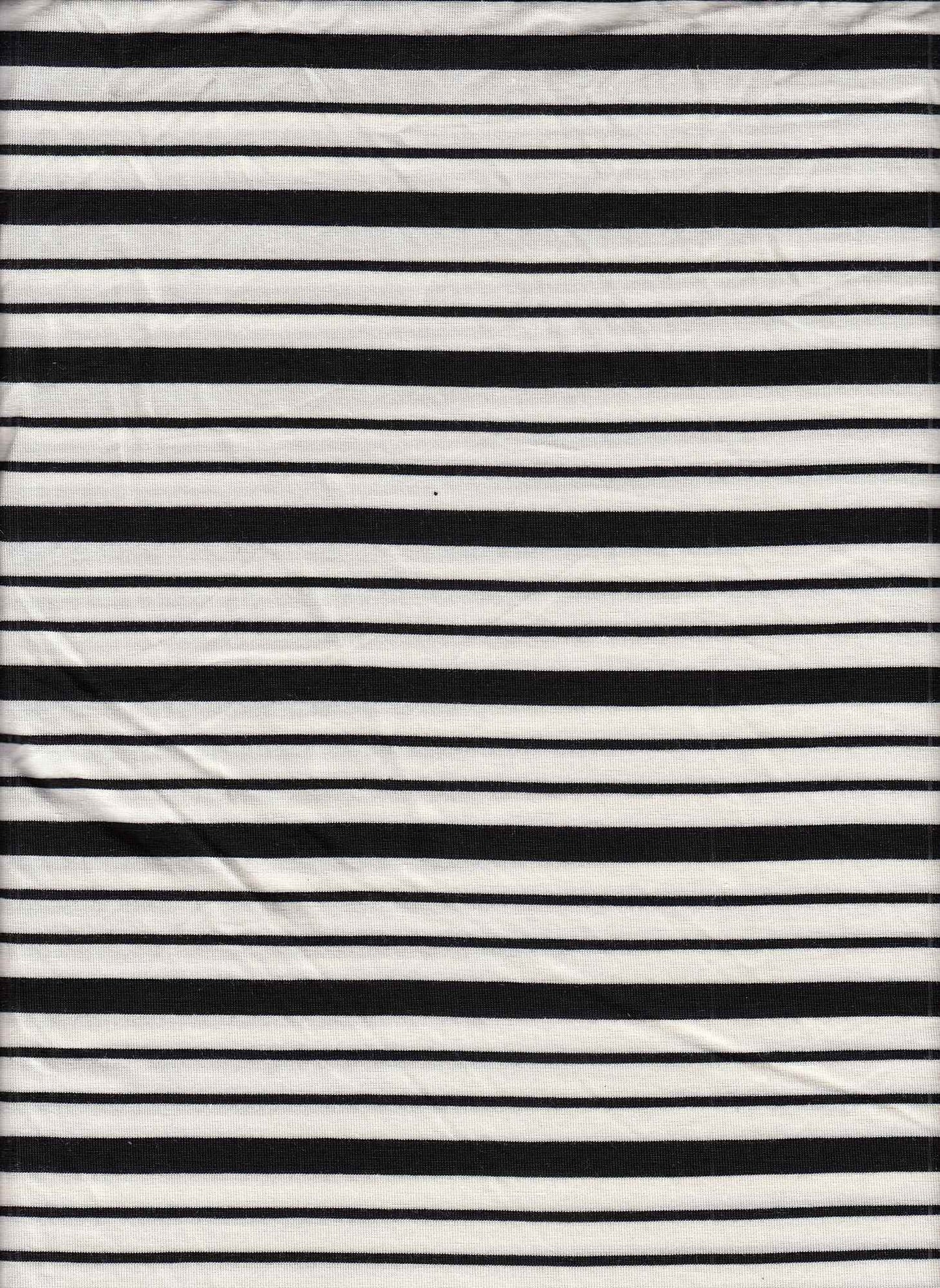 19513 BLACK/NATURAL BLACK KNITS RAYON SPANDEX STRIPES