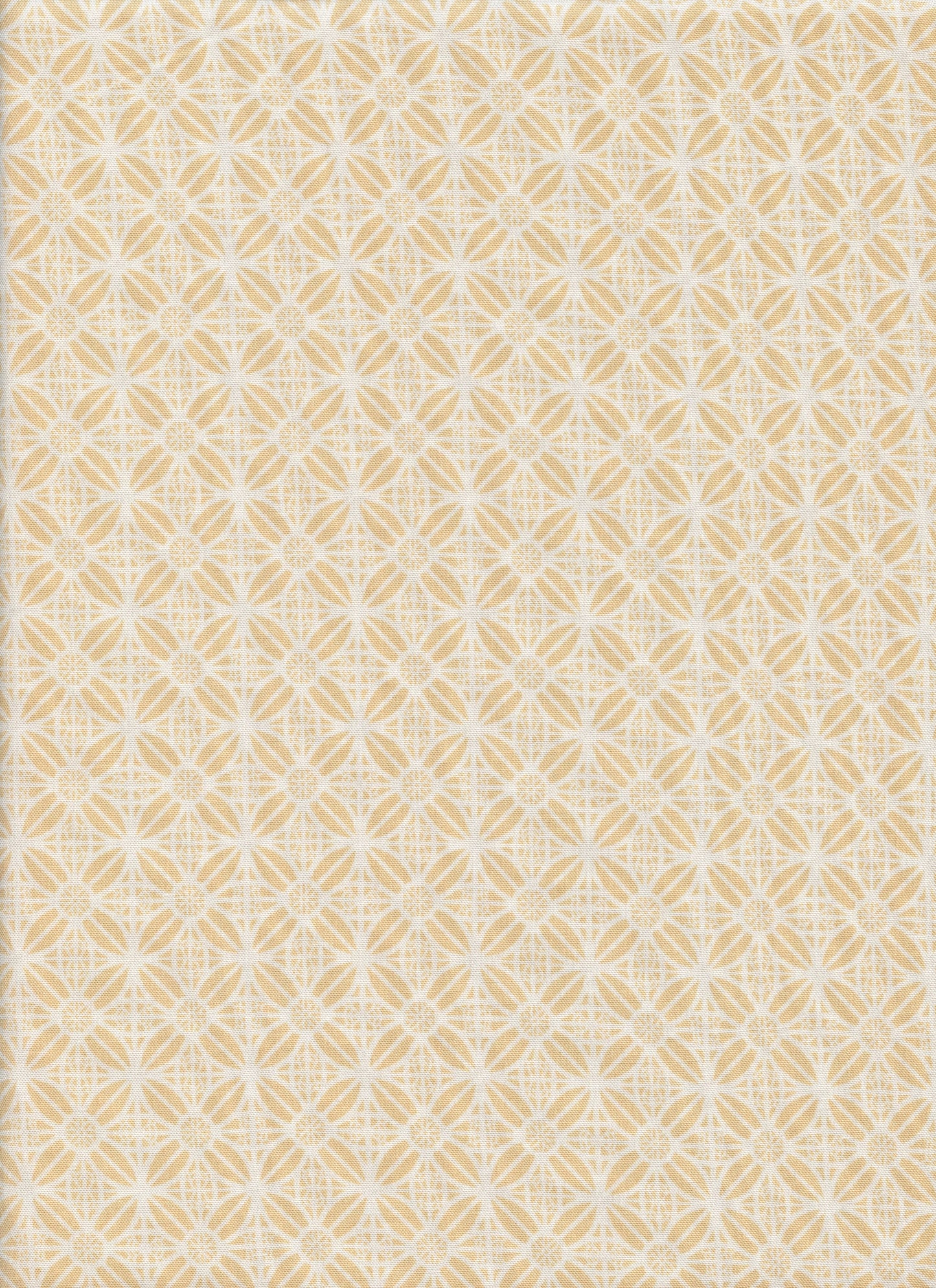 180616 LATTICE STRAW BROWN CHALLIS PRINTS WOVEN