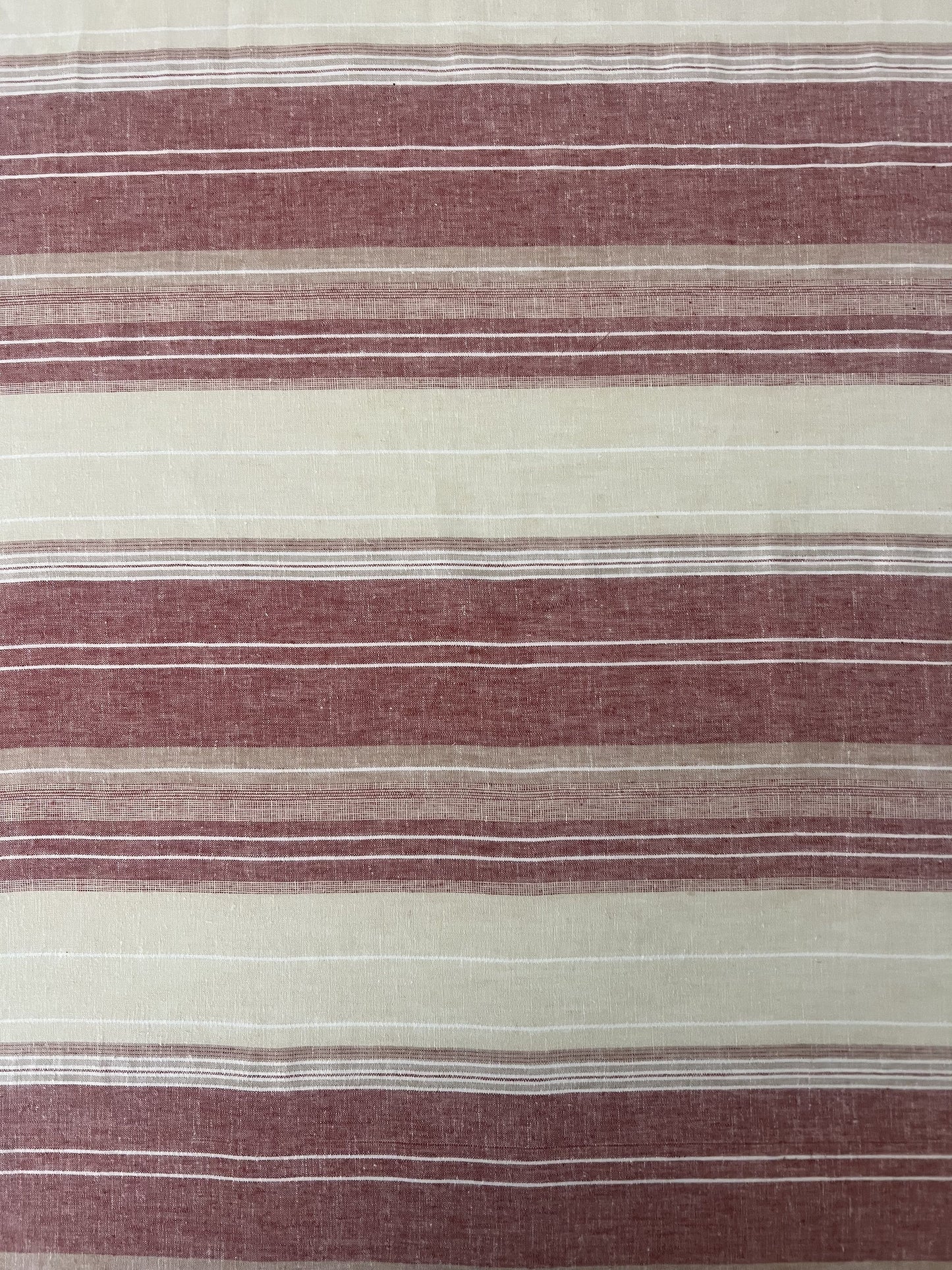 19464 STRIPE RUST/TAN BROWN LINEN PRINTS STRIPES WOVEN