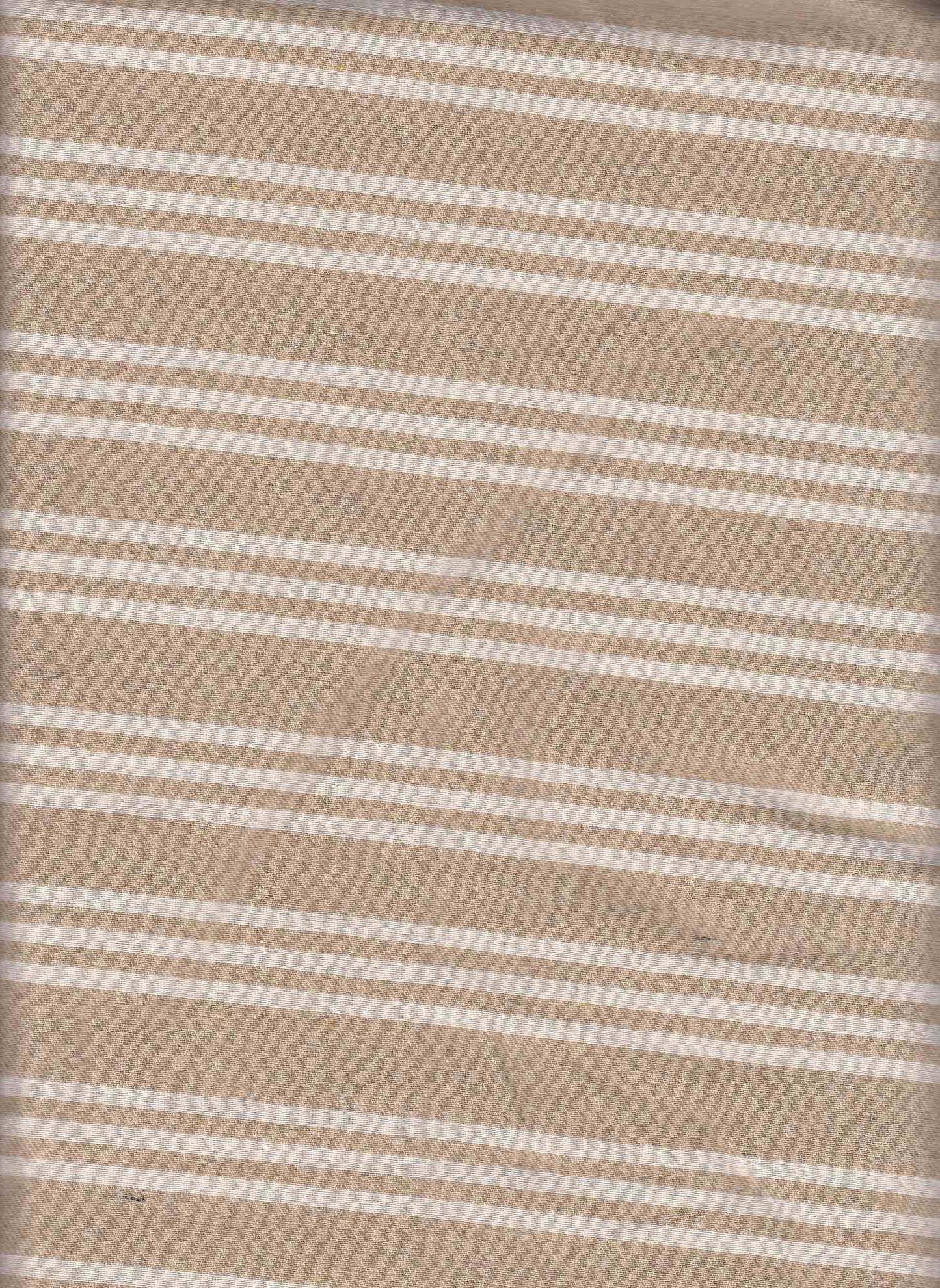 19531 TAUPE BROWN PRINTS RECYCLED STRIPES WOVEN