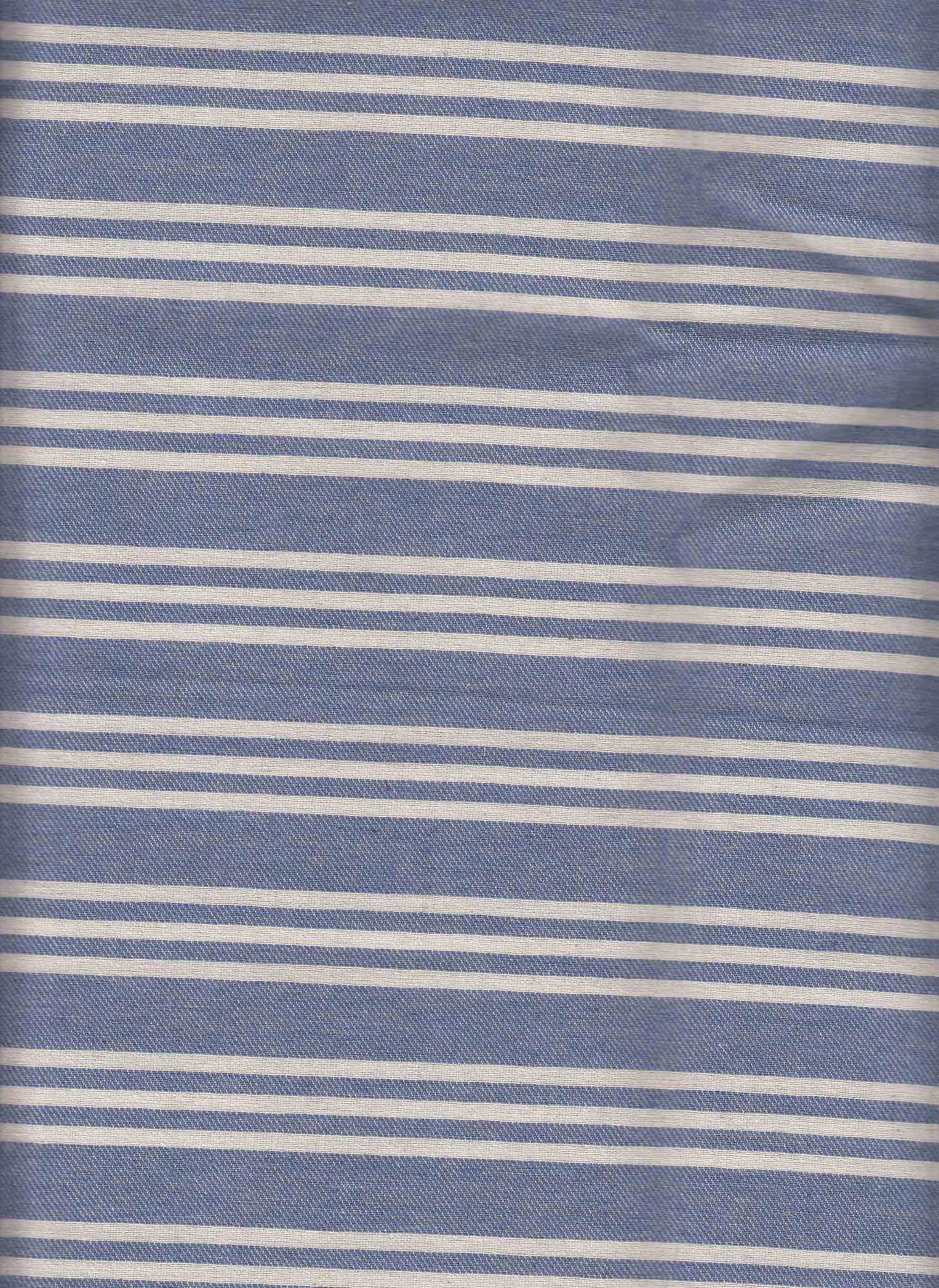 19531 CHAMBRAY BLUE PRINTS RECYCLED STRIPES WOVEN