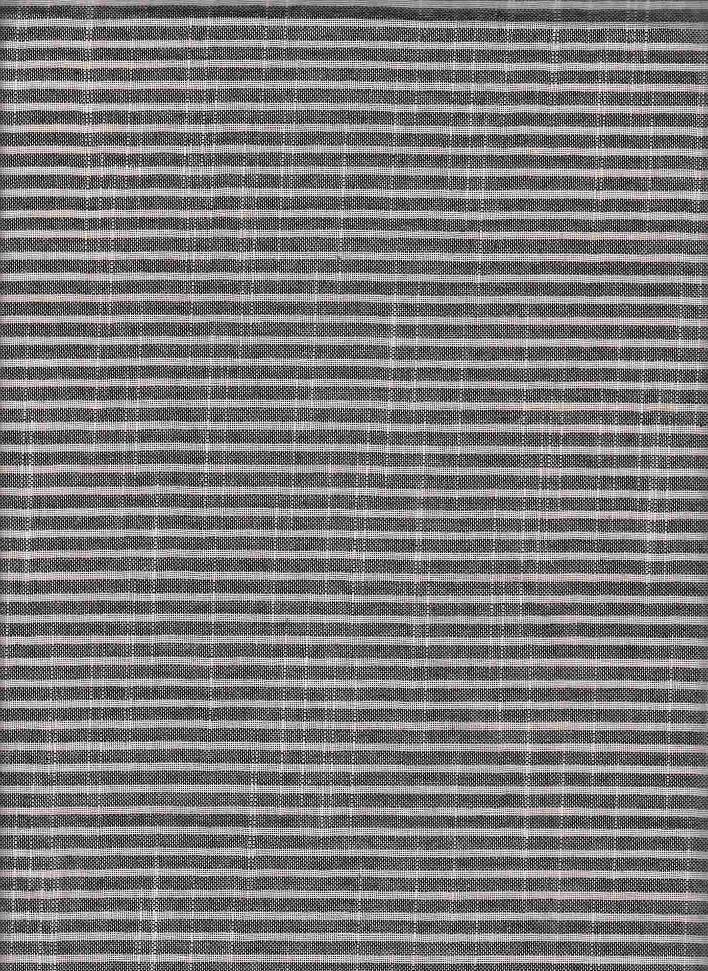 19532 BLACK BLACK PRINTS RECYCLED STRIPES WOVEN
