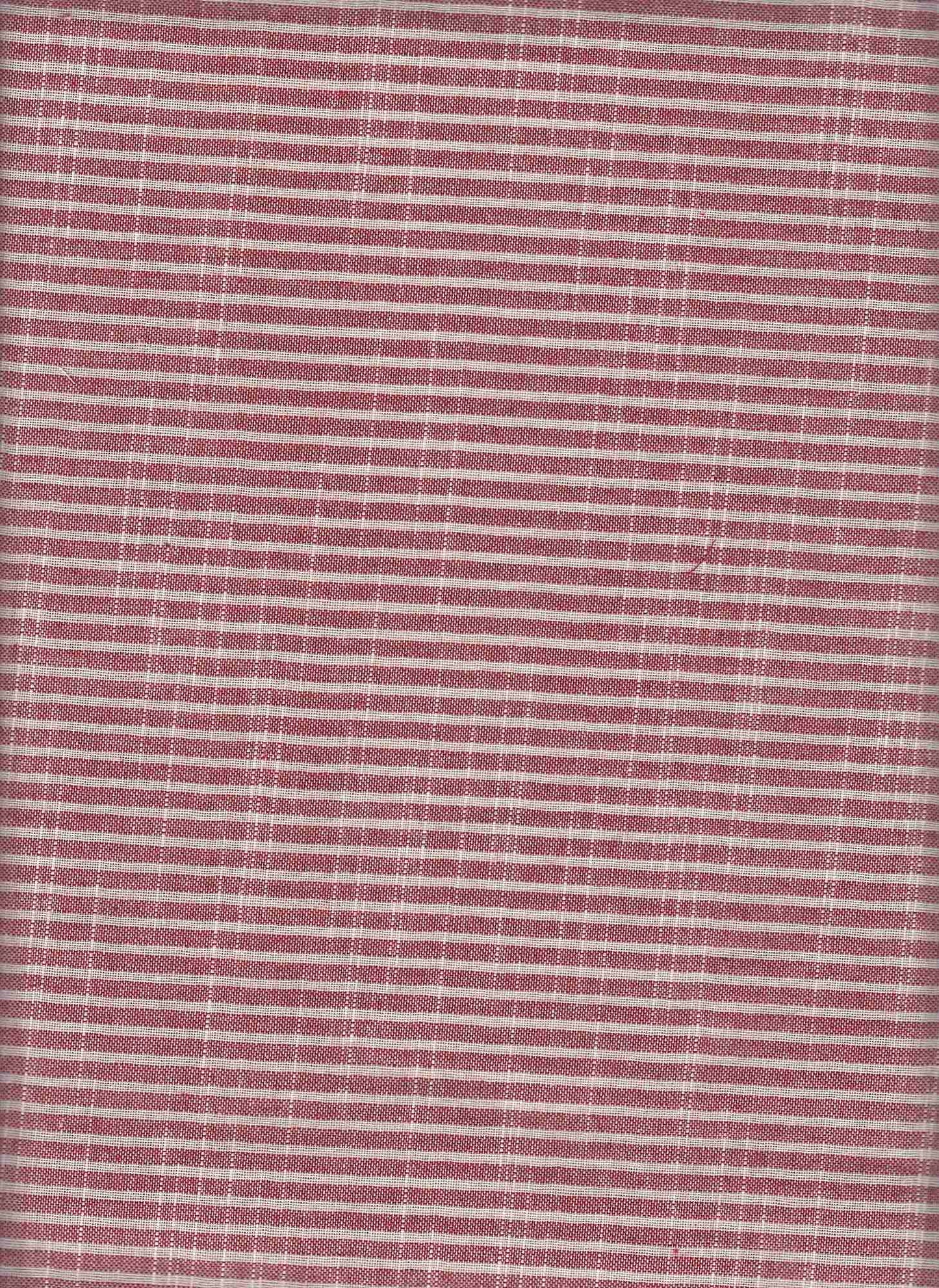 19532 RED PRINTS RECYCLED RED STRIPES WOVEN