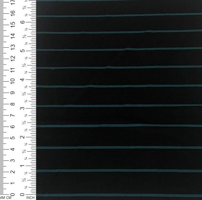 18319 STRIPE BLACK/HUNTER ATHLETIC BLACK GREEN JERSEY KNITS RAYON SPANDEX SOLIDS TOP SELLERS