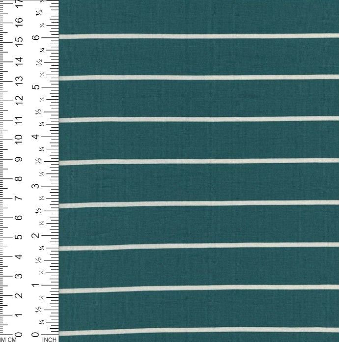 18319 STRIPE EVERGLADE/WHITE ATHLETIC GREEN JERSEY KNITS RAYON SPANDEX SOLIDS TOP SELLERS