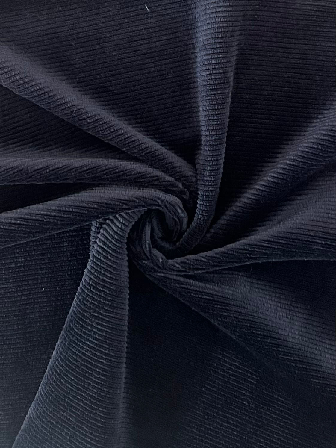 19552 NAVY BLUE COTTON/COTTON SPANDEX COZY/BRUSH KNITS PONTI/OTTOMAN STRIPES