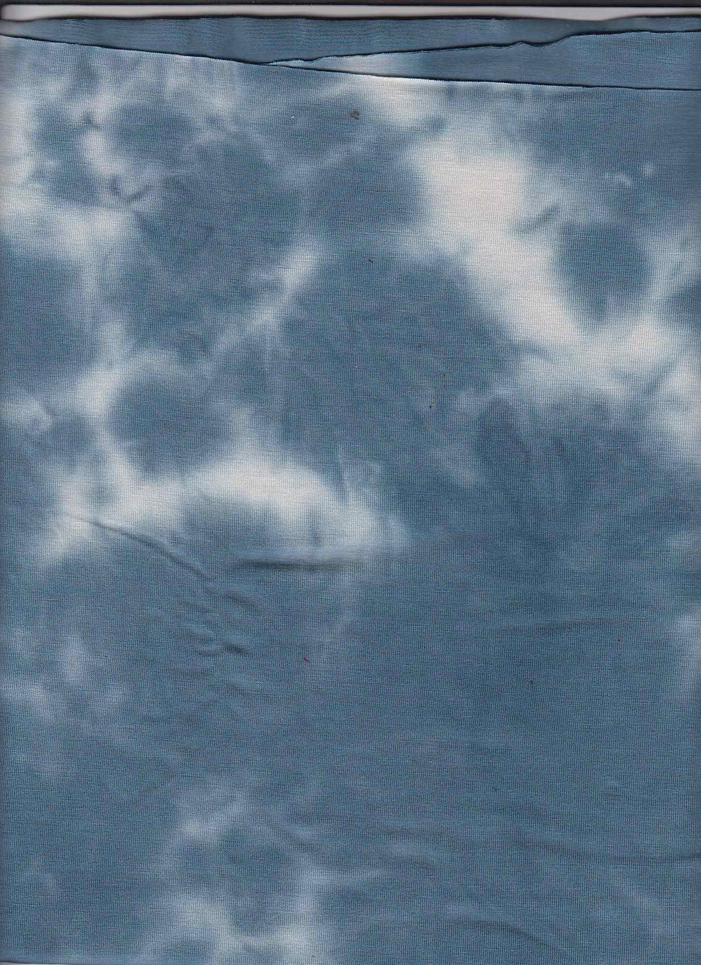 19537 DENIM BLUE KNITS PRINTS RAYON SPANDEX TIE DYE