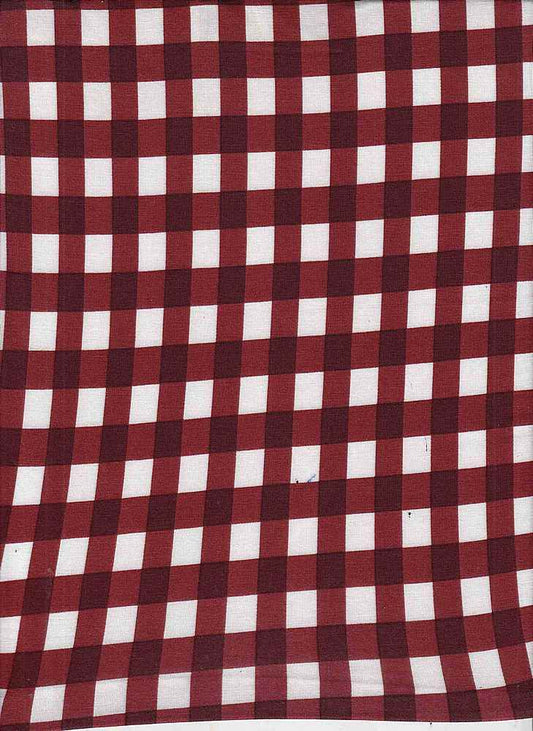 18319 GINGHAM RED/WINE ATHLETIC JERSEY RAYON SPANDEX SOLIDS TOP SELLERS